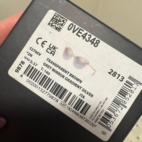 Versace Women's Cat-Eye Sunglasses - Transparent - Picture 7 of 7